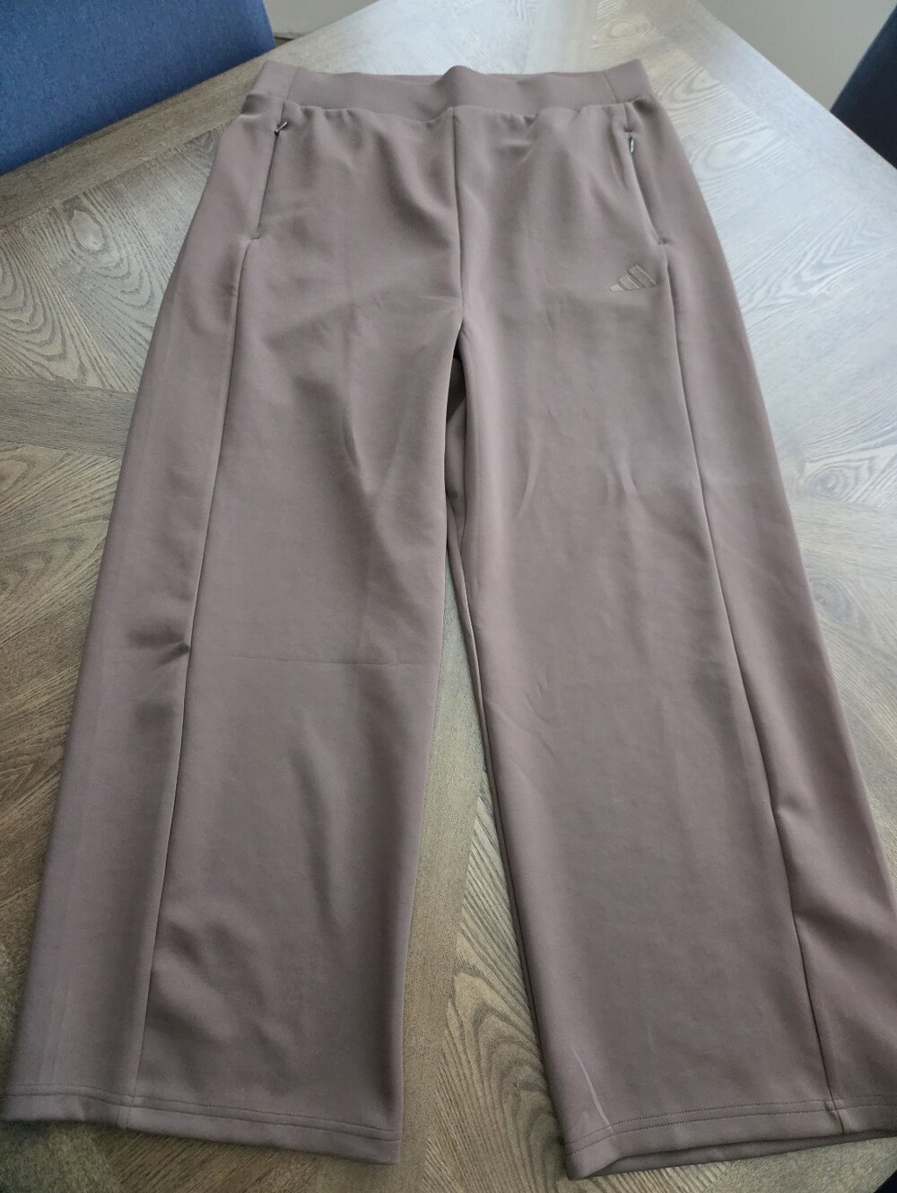 2 pair Adidas Wide Leg Pants sz XL Black and Brown - Picture 5 of 10